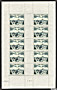 La feuille de 10 timbres du XIIe congrès de l´Union Postale Universelle Paris 1947