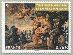 Image du timbre Tapisserie d'Aubusson -Le sacrifice d'Abraham