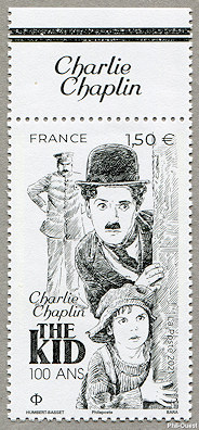 Image du timbre Charlie Chaplin THE KID 100 ANS