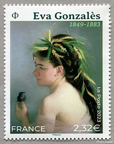 Eva Gonzalès  1849-1883
<br />
«<i>Le moineau</i>»