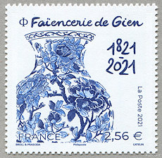 Image du timbre Faïencerie de Gien 1821 - 2021