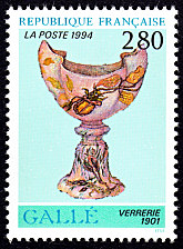 Image du timbre Verrerie de Gallé (1901)