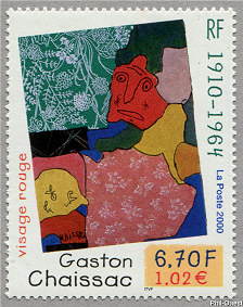 Gaston Chaissac 1910 - 1964
<br />
« Visage rouge »