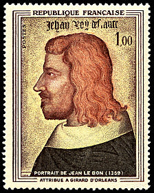Image du timbre Portrait de Jean le Bon  (1359)-Attribué à Girard d'Orléans