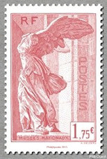 Image du timbre Musées Nationaux - Victoire de Samothrace rose 1,75 €