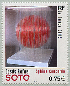 Image du timbre Jesús Rafael Soto «Sphère Concorde»