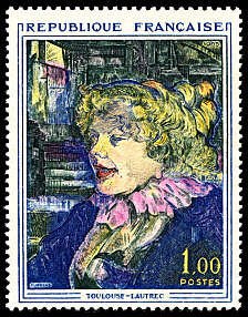Image du timbre Henri Toulouse Lautrec«L´anglaise du Star au Havre»