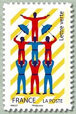 Image du timbre Pyramide humaine