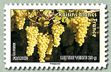 Image du timbre Raisins blancs France