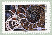 Image du timbre Fossile d'amonite
