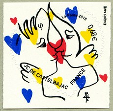 Le cœur de Jean-Charles de Castelbajac à 0,68 € autoadhésif