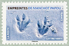 Image du timbre Empreintes de manchot papou