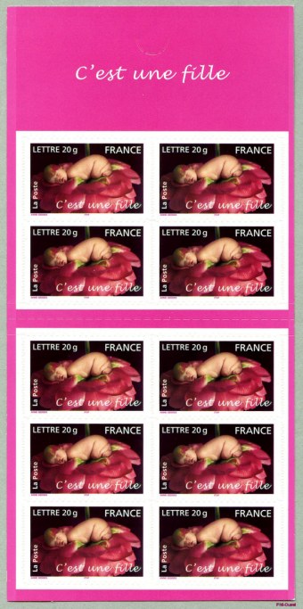 Image du timbre Carnet «C'est une fille»