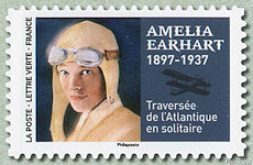 Image du timbre Amelia Earhart 1897-1937
-
Traversée de l'Atlantique en solitaire