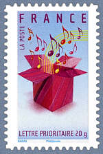 Image du timbre Boîte à notes de musique