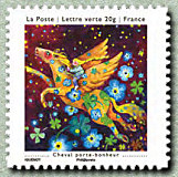 Image du timbre Cheval porte-bonheur