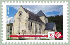 Image du timbre Église Notre-Dame de Rigny -  Centre-Val-de-Loire
