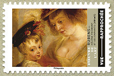 Image du timbre Pierre-Paul Rubens-Hélène Fourment et ses enfants (détail)