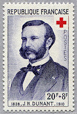 Image du timbre Jean-Henri Dunant 1828-1910