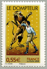 Image du timbre Le cirque à travers le tempsLe dompteur