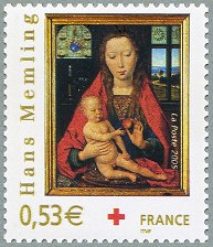 Hans Memling «La Vierge à l´Enfant»<br>Diptyque de Maarten van Nieuvenhove (1487)