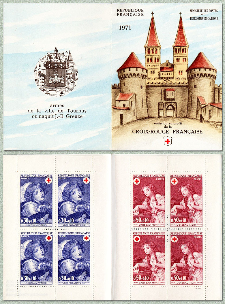 Image du timbre Carnet Croix-Rouge - Œuvres de Greuze