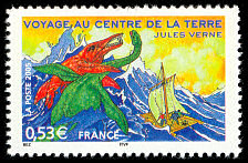 Image du timbre Voyage au centre de la Terre - 1864
