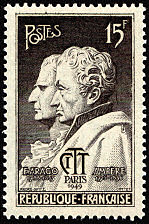 François Arago 1786-1853<br />André-Marie Ampère 1775-1836