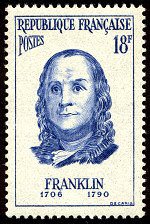 Image du timbre Benjamin Franklin 1706-1790