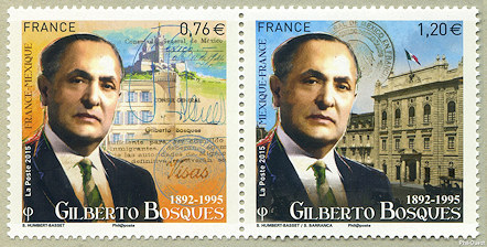 Image du timbre Diptyque Gilberto Bosques 1892 - 1995