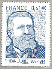 Jean Jaurès 1859-1914 bleu 0,61 €