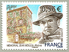 Image du timbre Mémorial Jean Moulin - Rhône