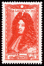 Image du timbre Louis XIV 1638-1715