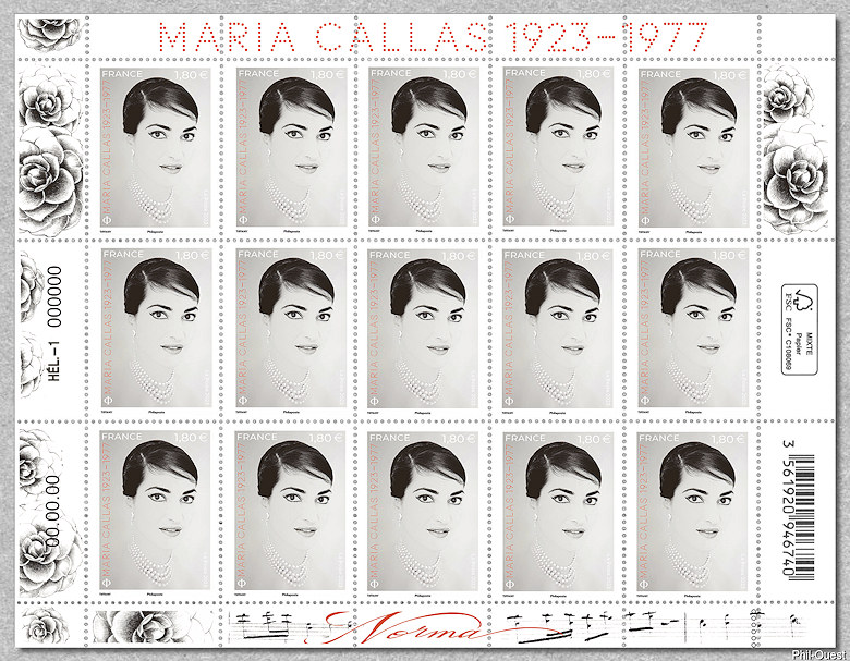 Image du timbre Maria Callas 1923 1977