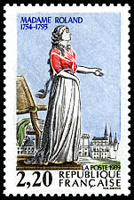 Image du timbre Madame Roland 1754-1793
