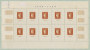 La feuille de 10 timbres 1849-1949