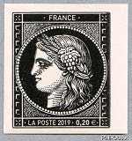 170 ans du premier timbre-poste français
<br />
Cérès à 0,20 €