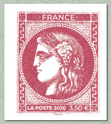 Image du timbre Cérès de Bordeaux 3,50 € rouge