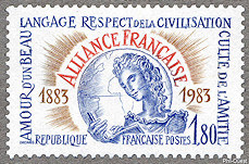 Image du timbre Alliance française 1883-1983