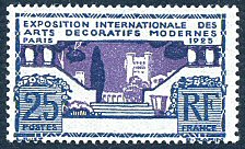 Image du timbre Architecture - 25c gris-bleu et violet