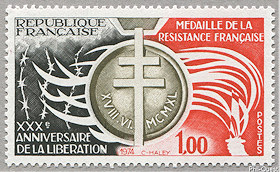Image du timbre Médaille de la Résistance française