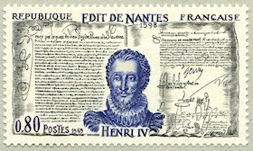 Image du timbre L´Édit de Nantes - 1598Henri IV (1553-1610)