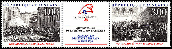 Convocation des Etats Généraux - 8 août 1788<br />L´assemblée des 3 ordres à Vizille et la journée des tuiles à Grenoble en 1788