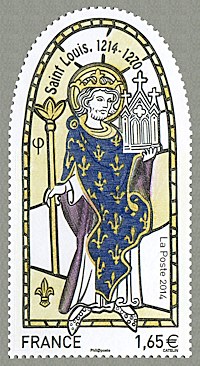 Saint Louis  1214-1270  (avec dorures)