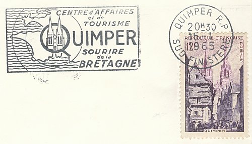 Flamme de Quimper
«Quimper centre d´affaires et de tourisme, sourire de la Bretagne»