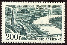 Image du timbre Vue aérienne de Bordeaux
