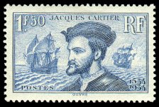 Image du timbre Jacques Cartier - 1F50 bleu
