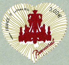 Image du timbre Coeur Baccarat spécial «Lustre Zénith»