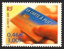 Image du timbre La carte à puce