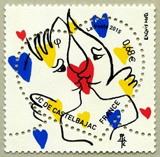 Image du timbre Le cœur de Jean-Charles de Castelbajac à 0,68 €